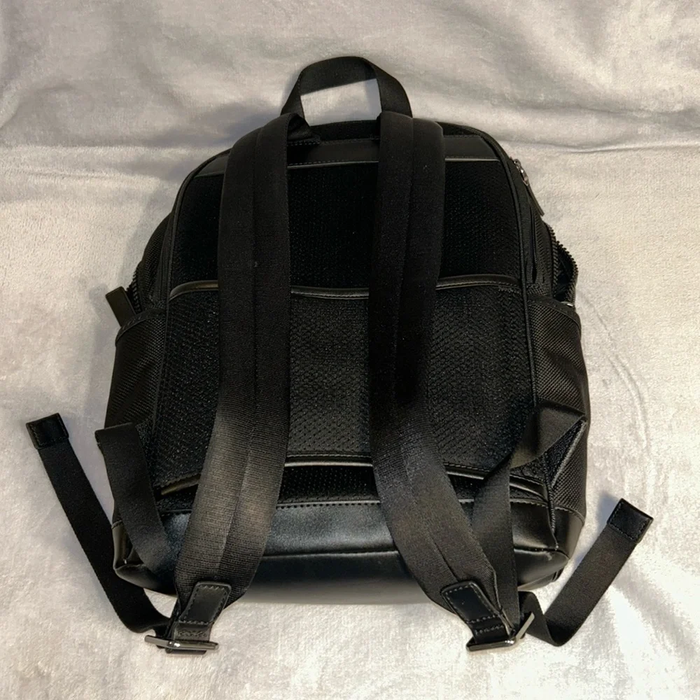Michael Kors Gray and Black Backpack with Durable Design